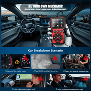 GPED OBD2 Scanner Diagnostic Tool, Car Code Reader, Check Engine Code Reader OBD2 Scanner with Reset, Mode 6, Mode 8 & I/M Readiness, Auto Car Diagnostic Scan Tool for All OBDII Car Since 1996