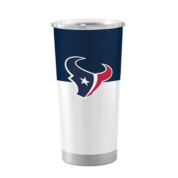 Logo Chaise 613-S20T-11 20 oz NFL Houston Texans Colorblock Inox Gobelet