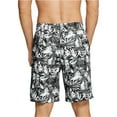 thumbnail image 2 of Speedo Men's Bondi Ombré Gradient Floral 2-Way Stretch 9" Board Shorts Black-Sm, 2 of 3