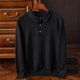 thumbnail image 1 of pstuiky camisas de manga larga para hombre, Suéter informal de punto de manga larga ajustado de color liso a la moda para hombre Tops de hombre m, 1 of 5