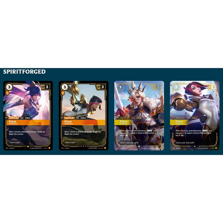 Riftbound: League of Legends TCG Spiritforged - Champion Deck: Fiora -  Ready-To-Play Character, Trading Card Game, Deck-Building, Powerful Stat  Boosts - Walmart.com