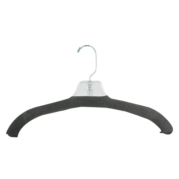 SSWBasics Gray Foam Hanger Covers - Pack of 100