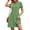 Green, variant on MOSHU Dresses for Women Crewneck Short Sleeves Women Dresses Casual A-Line Midi Dress with Pockets