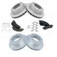 thumbnail image 2 of TRQ Front and Rear Performance Brake Pad & Rotor Kit Brake Pads Brake Rotors Set Semi-Metallic Premium G-Coated Fits Select 2000-2005 Ford Excursion 2000-2004 F-250 Super Duty F-350 Super Duty, 2 of 6