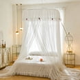 thumbnail image 4 of weibbin Princess Style Dome Mosquito Net High Density Mesh Foldable Ceiling Mounted Canopy, 4 of 6