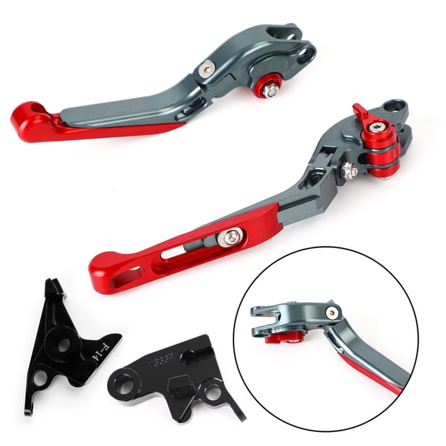 Levier d'Embrayage de Frein Réglable et Extensible pour Trident 2022 Bobber 17-19 Tiger 800 Rouge