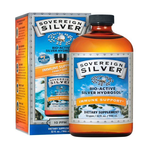 Sovereign Silver Hydrosol 10 ppm, 32 Oz