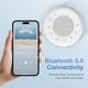 thumbnail image 4 of Reloj despertador con altavoz Bluetooth BUFFBEE con radio FM, color blanco, 4 of 7
