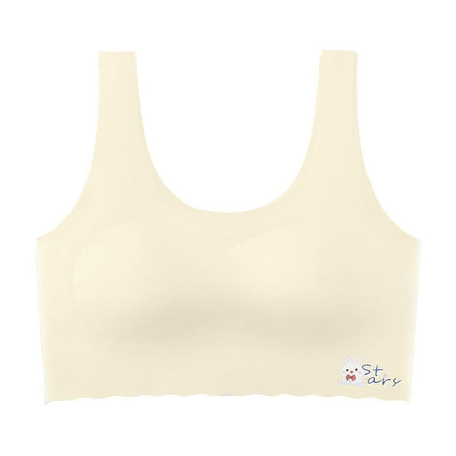 Training Bras For Girls Teen Girls Sports Bras Comfort Soft Solid Color Bras