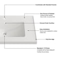 thumbnail image 2 of JPND 30" Bathroom Vanity with Single Hole Sink Top, Wall Mounted Storage Cabinet Set with Two Soft Close Drawers and Doors, White 30"W x 19"D x 24"H, 2 of 8