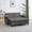 Dark Grey, variant on YWEN 70.9" Chaise Lounge Chair Indoor, Oversized Boucle Upholstered Sofa Bed, Adjustable Backrest Deep Seat Reading Chair, Sofas Couches for Living Room with Storage, Cup Holders