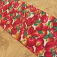 thumbnail image 2 of Cotton Print Table Runner Fruits Apples Allover on Beige, 2 of 4