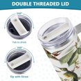 thumbnail image 5 of SKYSONIC 40oz Tumbler with Handle and Straw-Double Wall Vacuum Reusable Stainless Steel Insulated Water Bottle Mothers Day GiftsVintage Floral and Birds, 5 of 7
