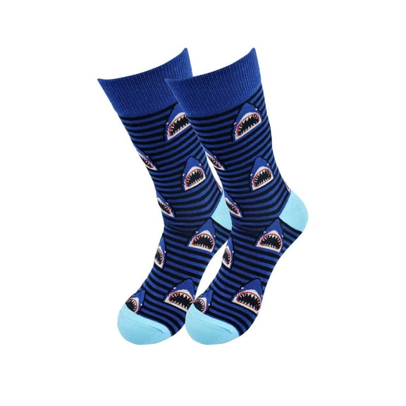 Sick Socks - Shady Sharks - Trippy Dress Socks For Men Women