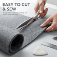 thumbnail image 4 of FabricLA Heather Gray Acrylic Felt Fabric - 3.2mm Thick, 60" Wide - Soft, Non-Stiff Craft Felt by The Yard - Ideal for Sewing, DIY Projects, Crafts & Padding - 1 Yard, 4 of 9