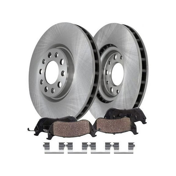Front Brake Pad and Rotor Kit - Compatible with 2014 - 2022 Jeep Cherokee 2015 2016 2017 2018 2019 2020 2021