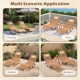 thumbnail image 7 of Gymax Outdoor Rocking Chaise Lounge Patio Acacia Wood Lounger w/Slatted Seat & S-Shaped Design, 7 of 7