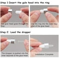 thumbnail image 5 of 30 Pack 1ml Clear Glass Dropper Bottle Eye Essential Oil Bottles with Silver Caps and 4PCS Plastic Dropper, 5 of 7