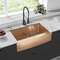 thumbnail image 4 of Rivage 33 x 21 Stainless Steel, Single Basin, Farmhouse Kitchen Sink with Apron, 4 of 7