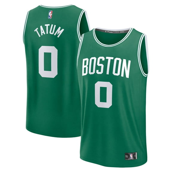Men's Fanatics Jayson Tatum Kelly Green Boston Celtics Fast Break Replica Player Jersey - Icon Edition