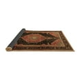 thumbnail image 2 of Ahgly Company Indoor Round Medallion Brown Traditional Area Rugs, 4' Round, 2 of 4