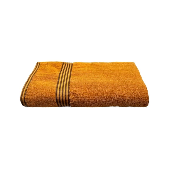 Space Fly Cotton Luxury Large Size Bath Towel 500 Gsm (Yellow)