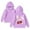 Purple, variant on Crew Neck Sweatshirt Girls Long Sleeve Graphic Print Hooded Loose Fit Pullover Sweatshirt For Casual Wear And Pink