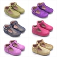 thumbnail image 2 of Girls Tbar mary jane classic shoe shimmer suede size 11T, gold shimmer, 2 of 4