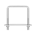 thumbnail image 1 of Unique Bargains Square U-Bolts, 1 Pack 62mm Inner Width 80mm Length M6 W Nuts and Plate, 1 of 5