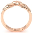 thumbnail image 3 of Men's Classic Claddagh Ring In Solid 14k Rose Gold, 3 of 6