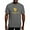 Gray, variant on - Delta Chi Vertical Yellow Logo T Shirt - Mens Comfort Colors Shirt