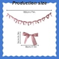 thumbnail image 6 of SMKE Satin Ribbon Ornaments,71" Black Bow Tie Ribbon Garland For Wedding,Anniversary,And Birthday Styling,Pre-Strung Bow Garland Banner,Decorative Hanging String For Wedding And Bridal Shower, 6 of 9