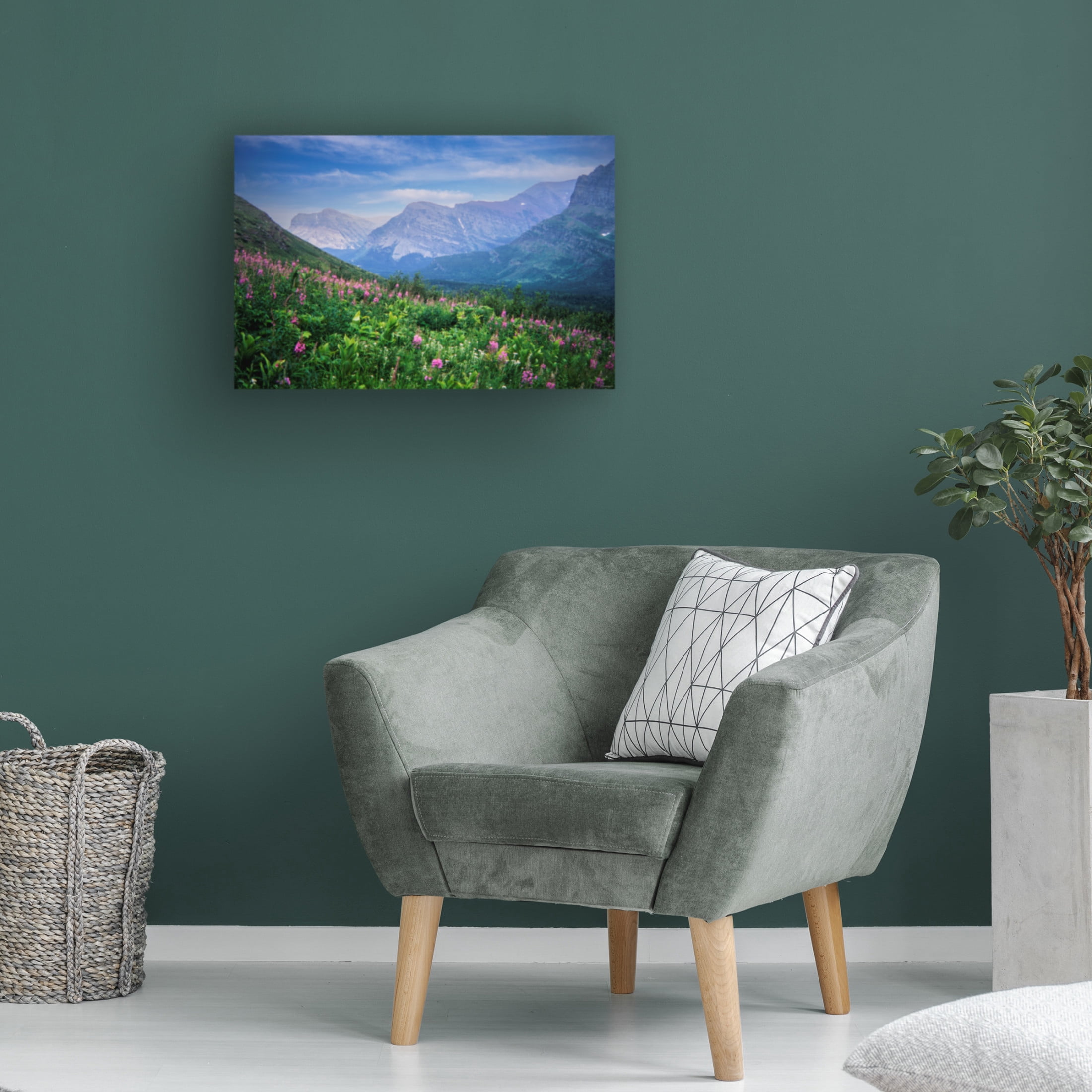 Canvas Wall Art - Gordon Semmens 'Glacier National Park 4' Wall Art for Living Room, Bedroom, or Office Décor by Trademark Fine Art - 19 x 12 Inches