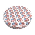thumbnail image 1 of Balery Elephant Fundas de asiento para taburete de bar redondo de tela de terciopelo ajustables que protegen de arañazos y manchas para sillas de 14 a 17 pulgadas.-13 inch, 1 of 7