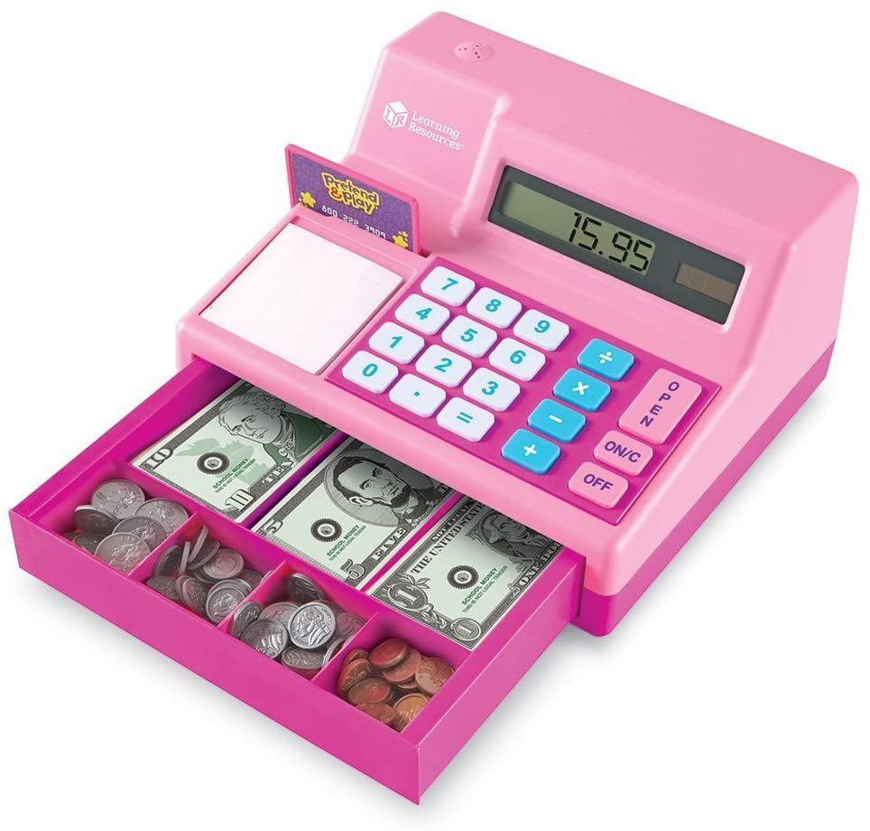 Learning Resources Pretend & Play Calculator Cash Register for sale online 