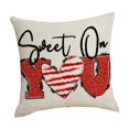 thumbnail image 1 of Fundas de almohada para el Día de San Valentín, funda protectora de almohada de 45cm x 45cm, decoraciones para el Día de San Valentín, cojín para la , estilo A Sunnimix Fundas de almohada, 1 of 8