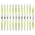 thumbnail image 1 of Uxcell Highlighter Pen, 12 Pack Double Ended Highlighter Broad and Fine Tips Marker Pens Studying Supplies for Office Home Daily Use, Yellow, 1 of 6