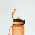 thumbnail image 4 of Botella motivacional de 1lt con popote plástico integrado naranja TAMAÃO DE AGUA 1L HAPPY ME Botella Motivacional, 4 of 6
