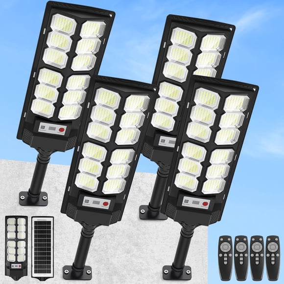 Farolas solares CNOIJUTS 13000LM IP65, 4 unidades
