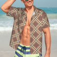 thumbnail image 5 of KLL Men's Hawaiian Shirt Short Sleeve Button Down Beach Shirts-Fashion Tatreez, 5 of 5