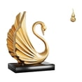 thumbnail image 1 of Colección De Estatuas Decorativas De Calabaza De Cisne, Pieza De Arte Moderno, Escultura De Animal, Adorno De Latón Feng Shui, Centros De Mesa Hechos A Mano Para Sala De Estar, Gabinete,, 1 of 8