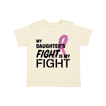 

Inktastic My Daughters Fight is my Fight- breast cancer awareness Gift Toddler Boy or Toddler Girl T-Shirt