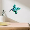 thumbnail image 3 of 2x Metal Hummingbird Garden Wall Decor Outdoor Fence Art Outside Hanging Decoration Living Room, Bedroom, 3 of 8