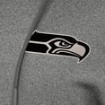 thumbnail image 2 of Women's Antigua  Heather Black Seattle Seahawks Justice Pullover Hoodie, 2 of 2