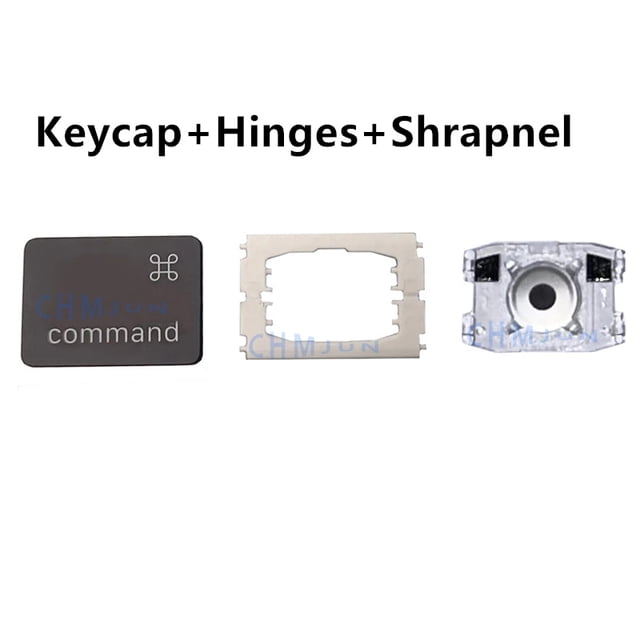 Replacement Individual Left Command KeyCap Hinges Shrapnel Applicable for MacBook Pro A1534(2017)A1706 A1707 A1708 Keyboard a set