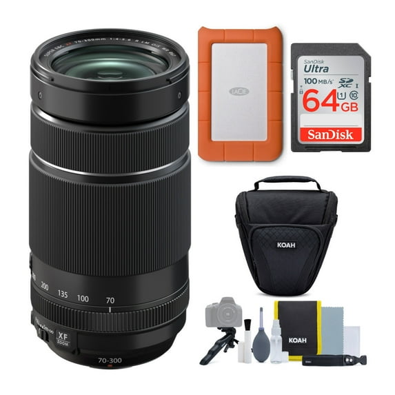Fujifilm XF 70-300mm f/4-5.6 R OIS WR Lens w/ 1TB Hard Drive & Accessory Bundle