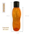 thumbnail image 4 of Botella de agua A El Alquimista 1 litro diseño moderno Color Naranja, 4 of 5