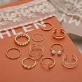 thumbnail image 4 of Levamdar Vintage Knuckle Gold Rings Set, 10 Pieces, 4 of 6