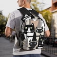 thumbnail image 4 of Easygdp Colors Cats Mochila Casual para Portátil, Mochila para Escuela, Viajes, Negocios, 4 of 4