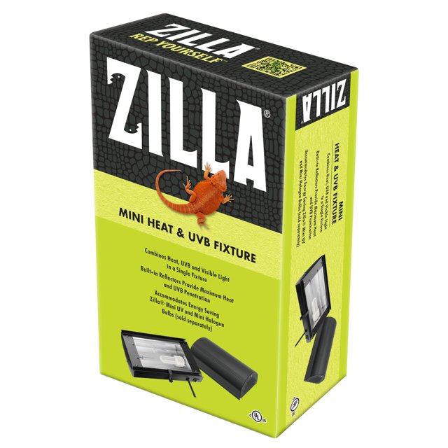 Lámpara Zilla Mini Heat UVB para terrario de reptiles